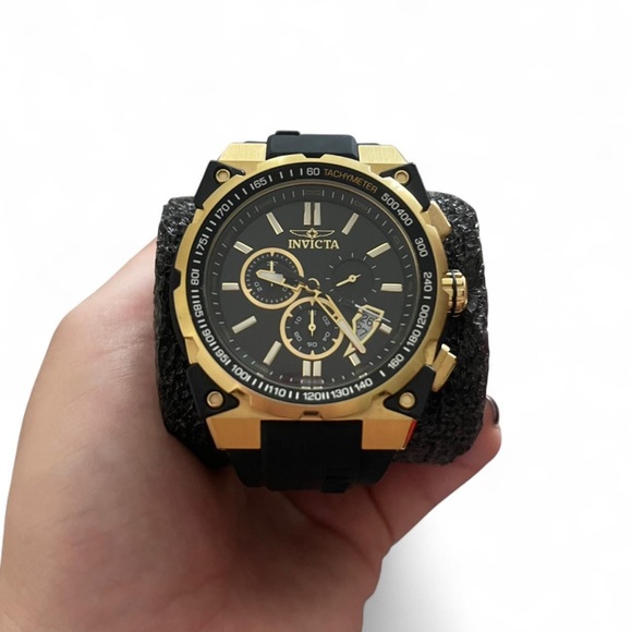 Invicta Black and Gold Men's Watch